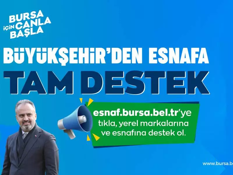 Bursa Büyükşehir’den esnafa bir destek daha