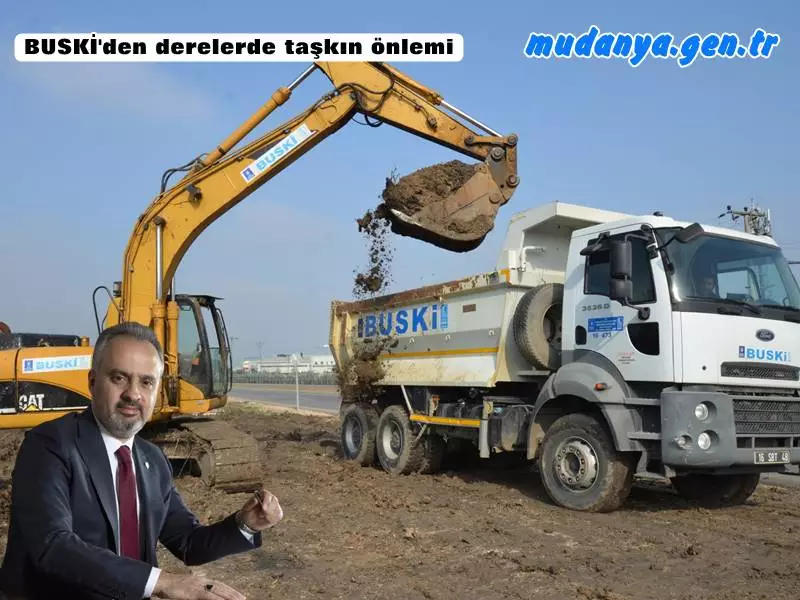 BUSKİ'den derelerde taşkın önlemi