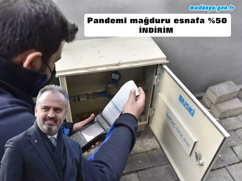 Mağdur esnafın suyu yüzde 50 indirimli