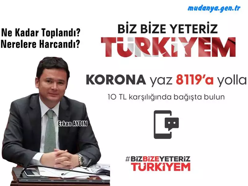 CHP Bursa Milletvekili Erkan Aydın, Cumhurbaşkanı Yardımcısı Fuat Oktay’a "Biz Bize Yeteriz Türkiyem Kampanyası" kapsamında kaç para toplandığını ayrıca yapılan yardımların nerelere harcandığını sordu. 