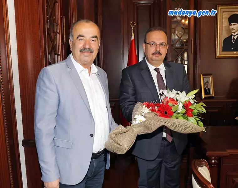 BAŞKAN TÜRKYILMAZ MUDANYA ESNAFI İÇİN  VALİ CANBOLAT İLE GÖRÜŞTÜ