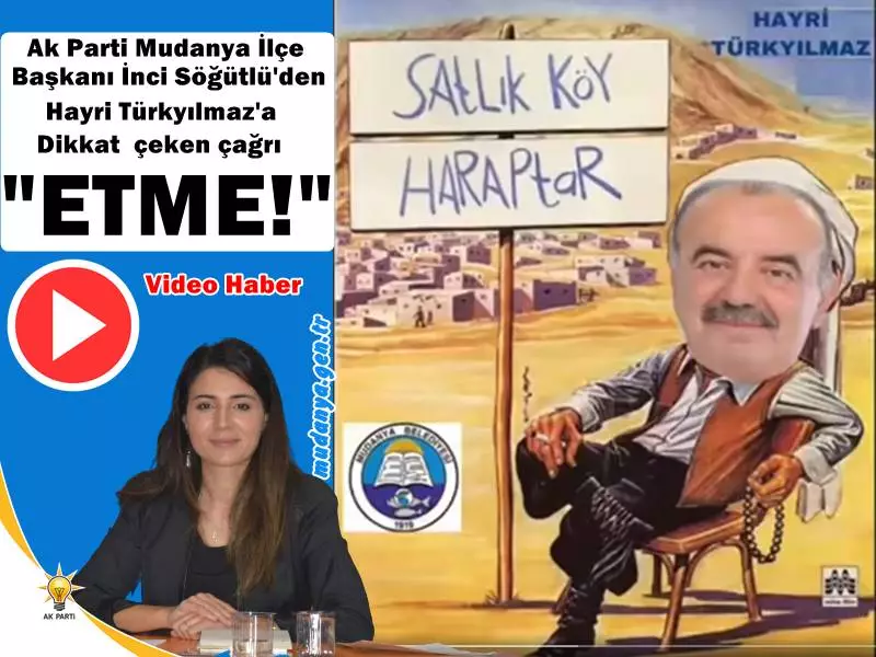 İnci SÖĞÜTLÜ " Hayri Türkyılmaz, halkı kandırmaya devam ediyorsun."