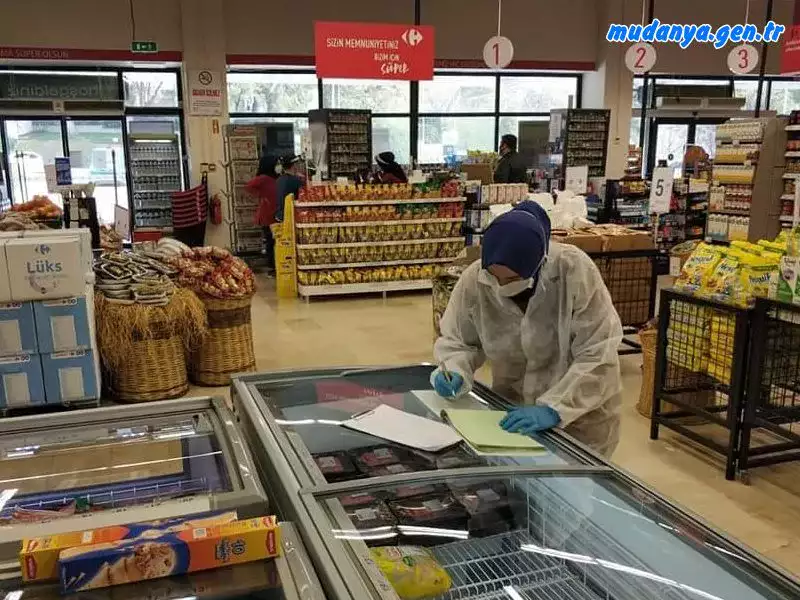 Korona Tedbirleri Kapsamında Mudanya'da Marketlere Sıkı Denetim