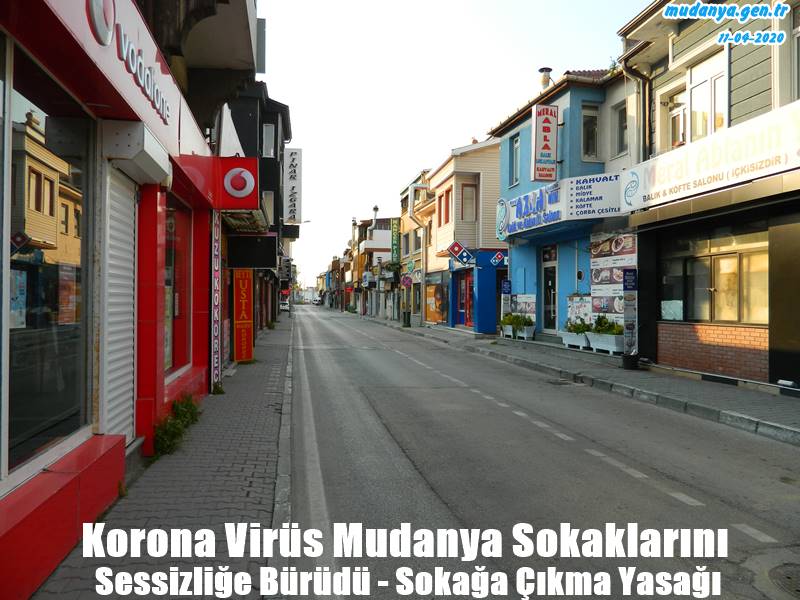Mudanya Sokağa Çıkma Yasağı Korona Virüs Tedbiri- Sokağa çıkma yasağı 12 Nisan saat 24.00'e kadar devam edecek.Sokağa çıkma yasağına uymayanlara, 1593 sayılı Umumi Hıfzıssıhha Kanunu'nun 282'nci maddesi uyarınca 3 bin 150 TL idari para cezası kesiliyor.