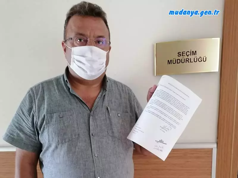 Sinan Şentürk AK Parti İlçe Seçimine Resmen İptal Başvurusu Yaptı