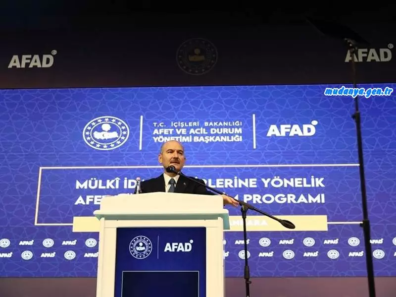 İçişleri Bakanı Süleyman Soylu Açıkladı " Mülki İdare Amirleri Afet Yönetimi Eğitimi Alacak "