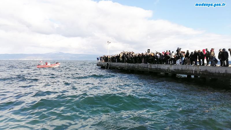 Tirilye 19 Ocak 2020 Rum Ortodoks Kilisesi Haç Çıkartma Töreni