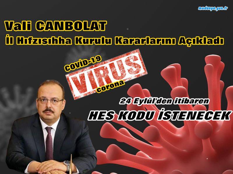 Bursa'da yeni koronavirüs önlemi! Artık HES kodu istenecek