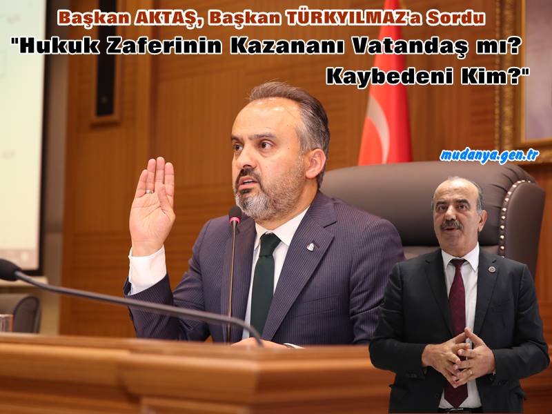 Başkan AKTAŞ "Mudanya'da Katı Atık Bedeli'ni Su Faturalarına Eklemeyeceğiz