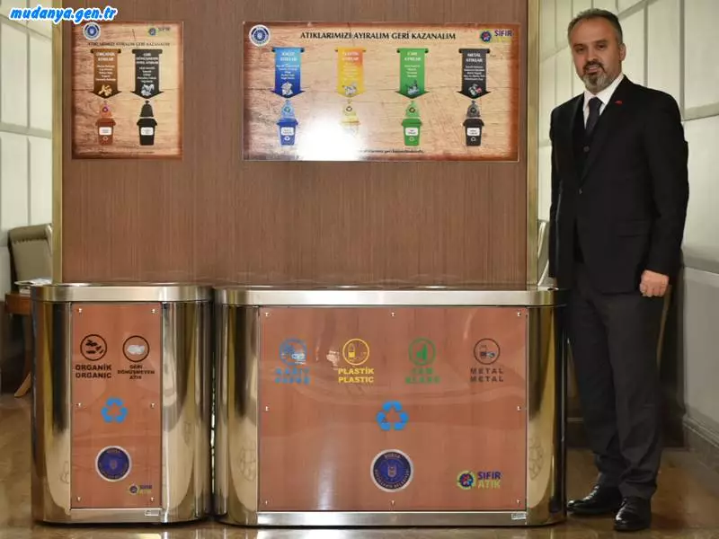 Bursa Büyükşehir'de Atıklar sıfırlandı, 425 ağaç kurtarıldı