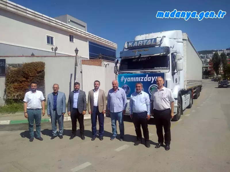 Sel Felaketinden Etkilenen Kastamonu'ya Bursa'da Yardım Tırı Hareket Etti