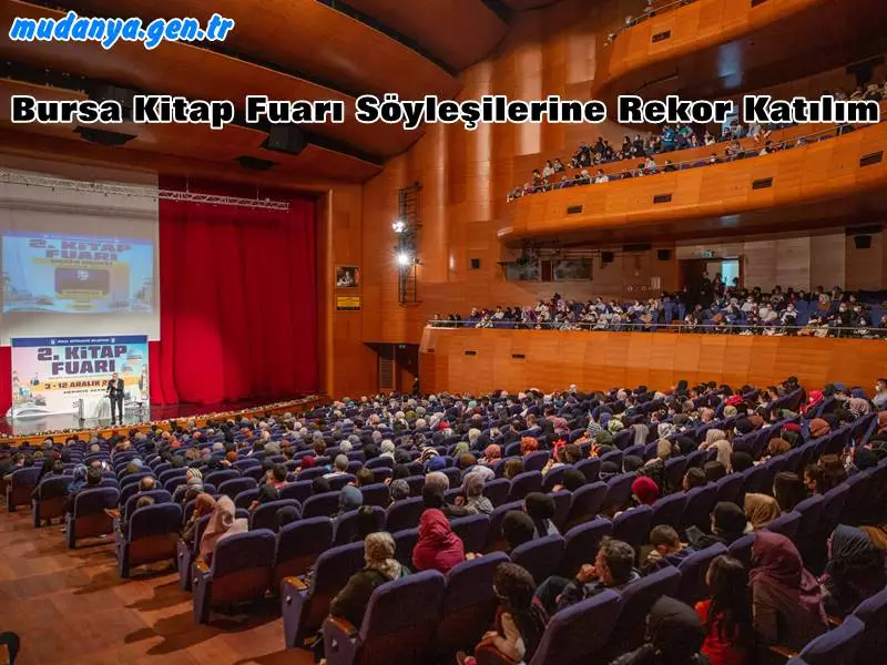 Bursa Kitap Fuarı Söyleşilerine Rekor Katılım