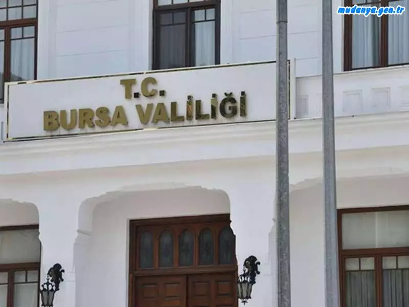 BURSA VALİLİĞİ'NDEN SON DAKİKA AÇIKLAMASI