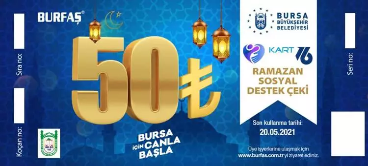 Mudanya Esnaf ve Sanatkârlar Odası Yönetim Kurulu Başkanı Ertan ABDULAZİZOĞLU, oda yönetiminin girişimleri sonucunda Büyükşehir Belediyesi'nin ramazan ayına özel ihtiyaç sahiplerine dağıtacağı Ramazan Sosyal Destek Çeklerinin  Mudanya'da sadece Esnaf Odasına kayıtlı bakkal, market ve şarküteri esnafında geçerli olacağını açıkladı.