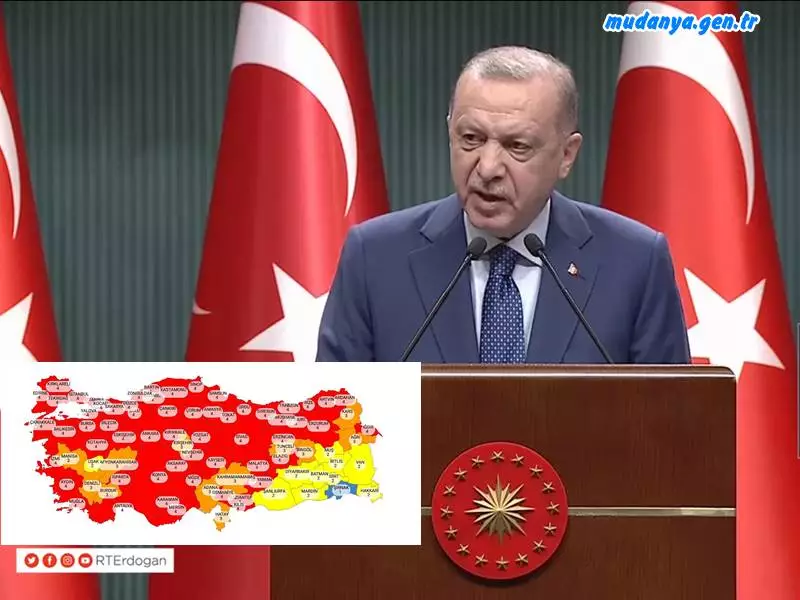 Cumhurbaşkanı Açıkladı. 81 İl'de Sokağa Çıkma Yasağı Başladı.