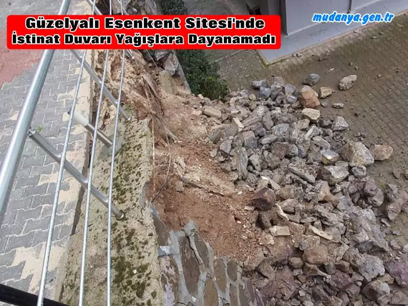 Milliyetçi Hareket Partisi (MHP) Mudanya İlçe Başkanı Erkut Seymenler dün (30 Ocak 2021) Güzelyalı Esenkent Sitesi'nde meydana gelen istinat duvarı çökmesi sonrasında yazılı basın açıklaması  yaparak Mudanya'nın pek çok yerinde sorunlu istinat duvarları olduğunu vurguşlayarak "MHP Grubu olarak Mudanya’daki istinat duvarlarının güvenliği konusunu belediye meclis gündeminde de bir önerge ile dile getireceğiz." dedi.