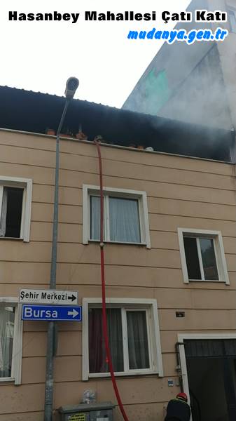 Mudanya Hasanbey Mah Çatı Yandı