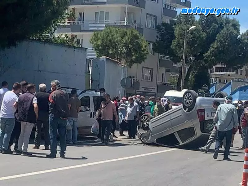 MUDANYA'DA TAKLA ATAN ARAÇ KORKU DOLU ANLAR YAŞATTI