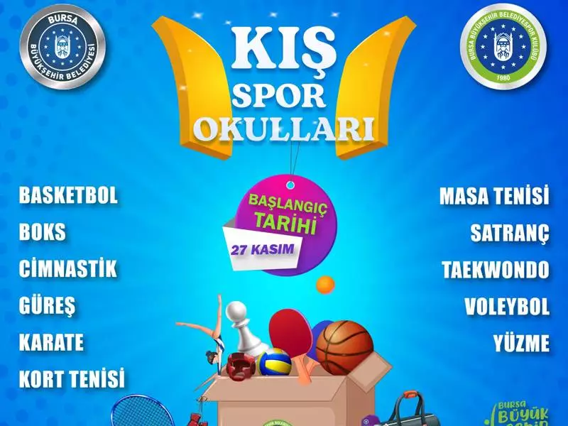 Bursa'da Kış Spor Okulları 27 Kasım’da başlıyor