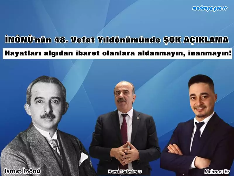 Mehmet ER " MUDANYALI HEMŞEHRİLERİMİN DİKKATİNE! "