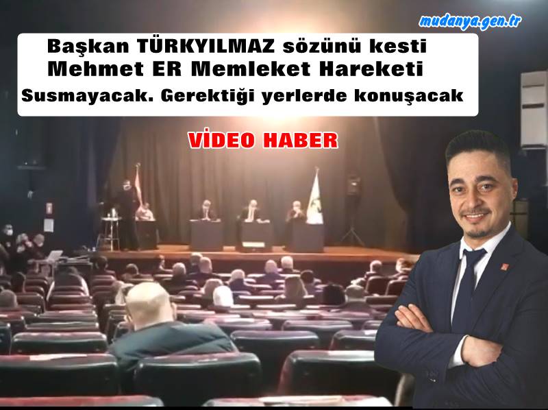 Başkan Türkyılmaz Mecliste Hem Söz Verdi Hem Konuşturmadı. Mehmet ER'in Konuşmasının Tam Metni Haberimizde