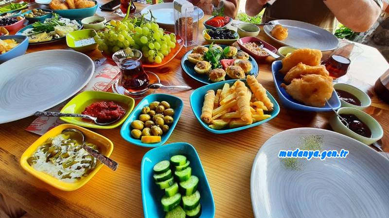 "Gerçek köy, gerçek köy kahvaltısı" sloganıyla yola çıkan mekan, çeşit zengini serpme kahvaltısıyla adeta lezzet şöleni sunuyor. Doğa ile iç içe Meşe Köy Evi'nde