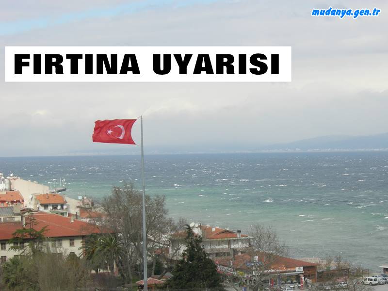 Marmara Denizi Fırtına Uyarısı