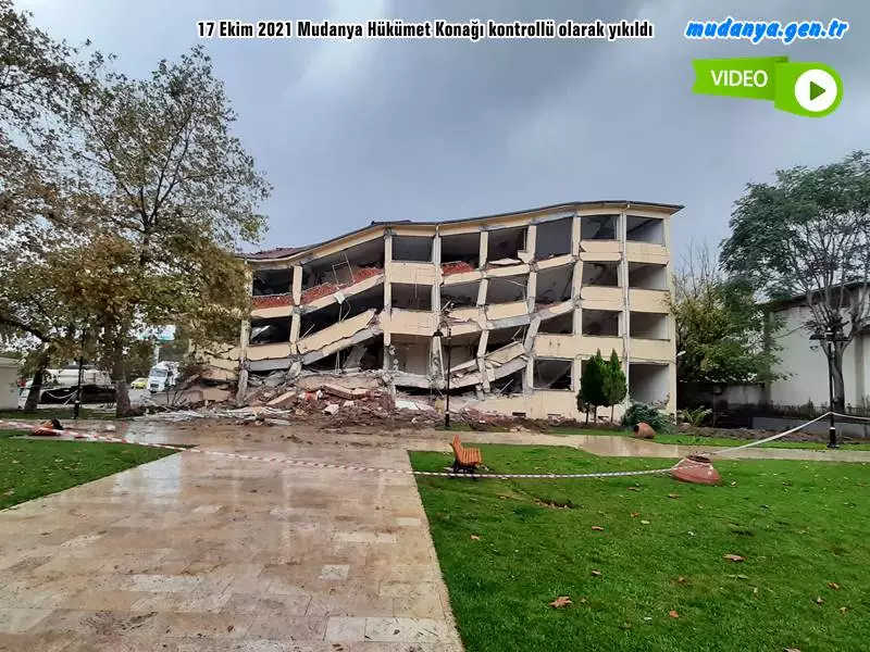 Mudanya Hükümet Konağı Yıkıldı
