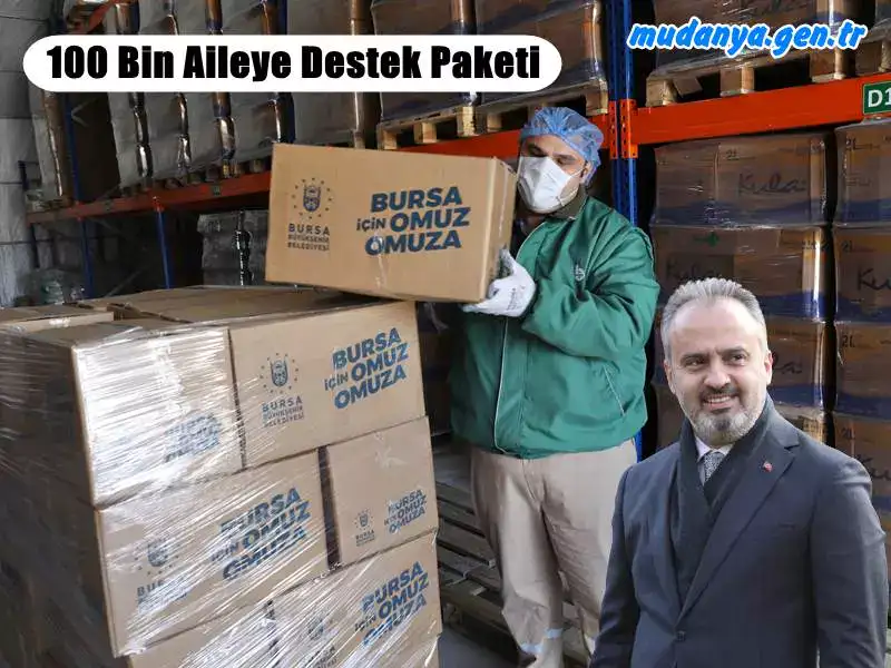 Tam kapanmada Bursa Büyükşehir’den 100 Bin Aileye destek
