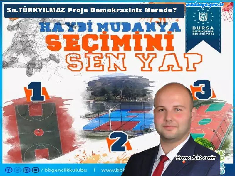 Ak Parti'li Emre AKDEMİR'den Başkan TÜRKYILMAZ'a Proje Demokrasisi Göndermesi