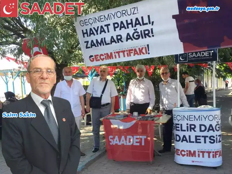 Saim Sakin "Halkın Geçim Sıkıntısı Örtbas Edilmek İsteniyor. Halkımız Geçinemiyor"