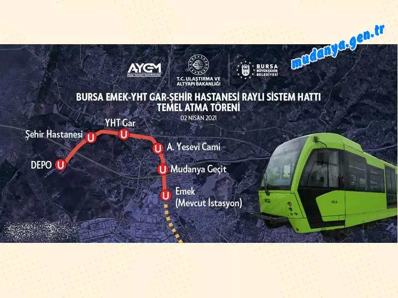 Bursa Şehir Hastanesi hattında çalışma başlıyor
