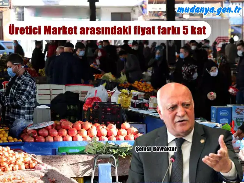 Mart ayında tarla ve market fiyat farkı 5 kata ulaştı”