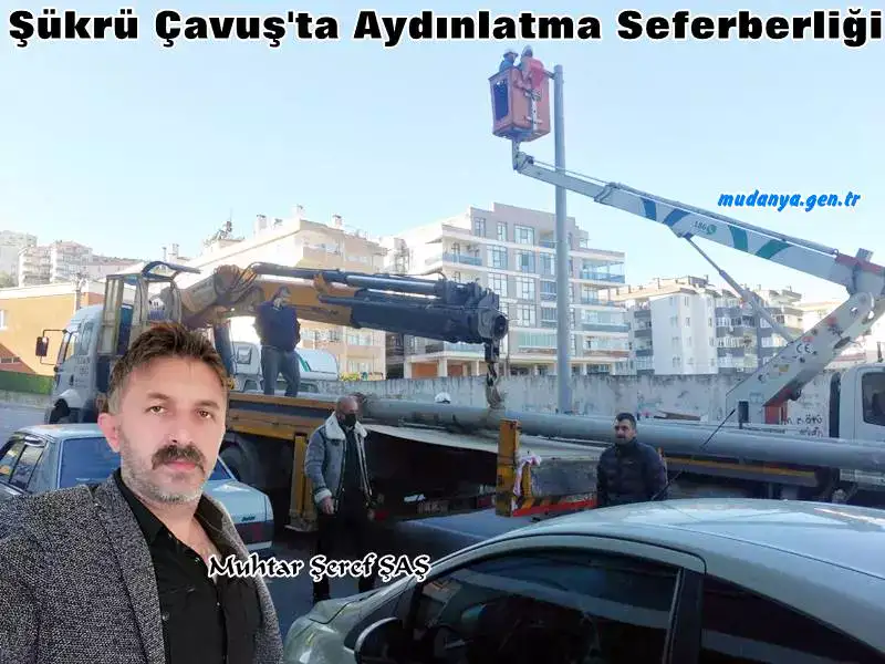 Şükrü Çavuş Mahallesi'nde Karanlık Sokak Aydınlatıldı.