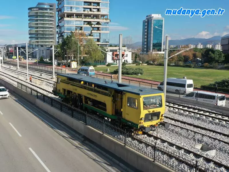 Bursa raylı sistemde T2 hattı mesaisi