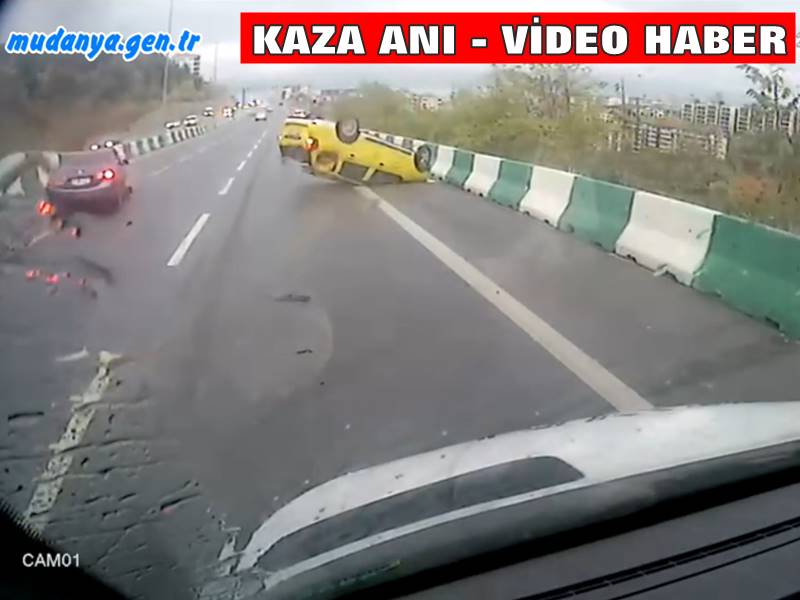 Mudanya Tepederbent İnişi Yaşanan Kazanın Dehşeti Araç Kamerasında