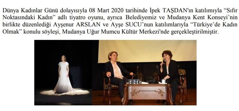 Halk TV'deki Ayşenur Arslan'ın sunduğu programda; Kıbrıs Türkü'nün onuru ve bağımsızlığı için mücadeleler veren Türk Mukavemet Teşkilatı'na yönelik  "Suikastlarla bilinen bir oluşum" tanımlamasına sert tepki gösteren Mudanya Belediye Meclisi'nin  Ak Parti'li üyesi Emre Akdemir  CHP'li Mudanya Belediyesi'nin 8 Mart 2020'de düzenlediği “Türkiye‟de Kadın Olmak” konulu söyleşinin konuğunun Ayşenur Arslan olduğunu hatırlattı.