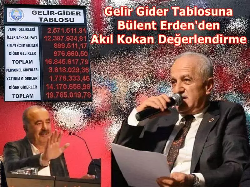 Mudanya Belediye Meclisi MHP Grup Sözcüsü Bülent Erden Başkan Hayri Türkyılmaz'ın Gelir Gider tablosunu belediye kapısına dijital panoyla asmasını dikkat çekici bir analizle değerlendirdi.
