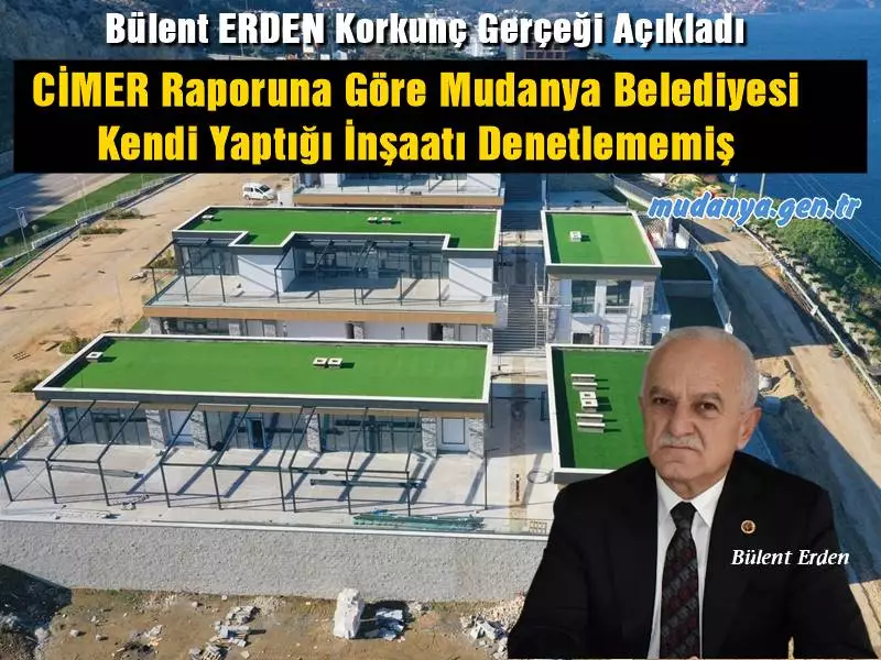 Mudanya Belediye Meclisi Üyesi Bülent ERDEN zemininde çöküntüler yaşanan Yıldıztepe Sosyal Yaşam Merkezi ile ilgili CİMER raporunda dikkat çeken noktaları Mudanya Kamuoyu ile paylaştı. ERDEN CİMER Raporuna göre Mudanya Belediyesi'nin vatandaşın inşaatını sıkı şekilde denetlerken Yıldıztepe'ye yaptığı inşaatı hiç denetlemediğinin CİMER Raporuna yansıdığını resmi Rapor yazısını paylaşarak duyurdu.