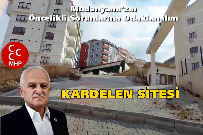 Mudanya Belediye Meclisi Üyesi ve Grup Sözcüsü Bülent Erden sosyal medya paylaşımında Mudanya'nın öncelikli sorunlarına odaklanarak halkın sıkıntılarının hafifletilmesi gerektiğine dikkat çekti. Hasanbey Mahallesi Şafak Sitesi Yol projesi dolayısıyla Belediye Başkanı Hayri Türkyılmaz'a teşekkür eden Erden 220 konutluk Yeni Mahalle Kardeleden Sitesinin 8 yıldır bekleyen sorunlarını gündeme taşıyarak eldeki kaynakların doğru ve yerinde kullanımı, ortak akıl, empati ve işbirliğiyle mevcut sorunların çözülebileceğini vurguladı.