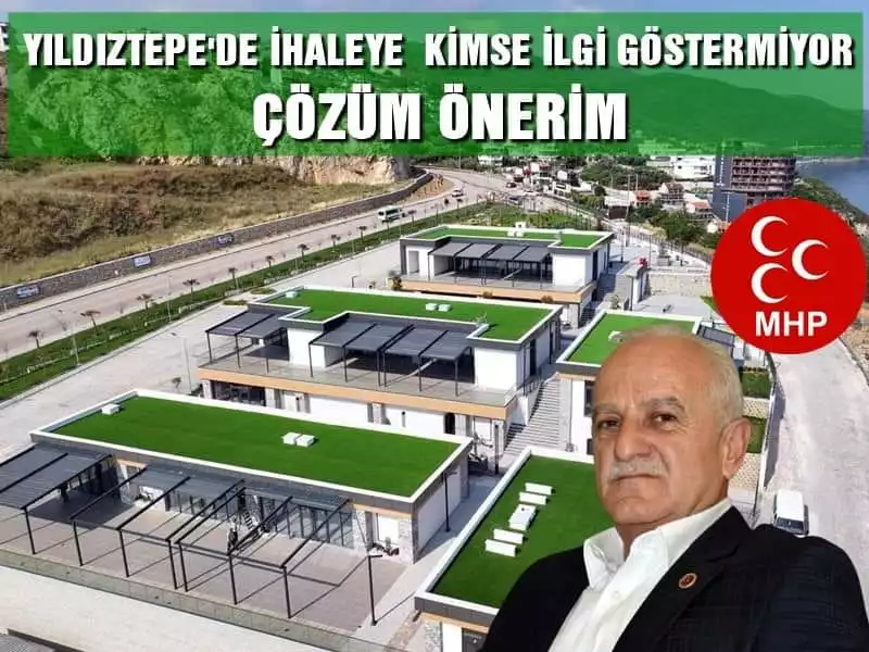 MHP'li Mudanya Belediye Meclisi Üyesi Bülent Erden açılışına çok az bir süre kala zemin çökmeleriyle Bursa gündemine gelen Mudanya Belediye Başkanı Hayri Türkyılmaz'ın asrın Projesi diye adlandırdığı Yıldıztepe Sosyal Yaşam Merkezi'nin iki kez ihaleye çıkmasına rağmen hiçbir gerçek ve tüzel kişilik tarafından talip olunmaması üzerine dikkat çekici bir açıklama yaparak çözüm önerisi sundu.
