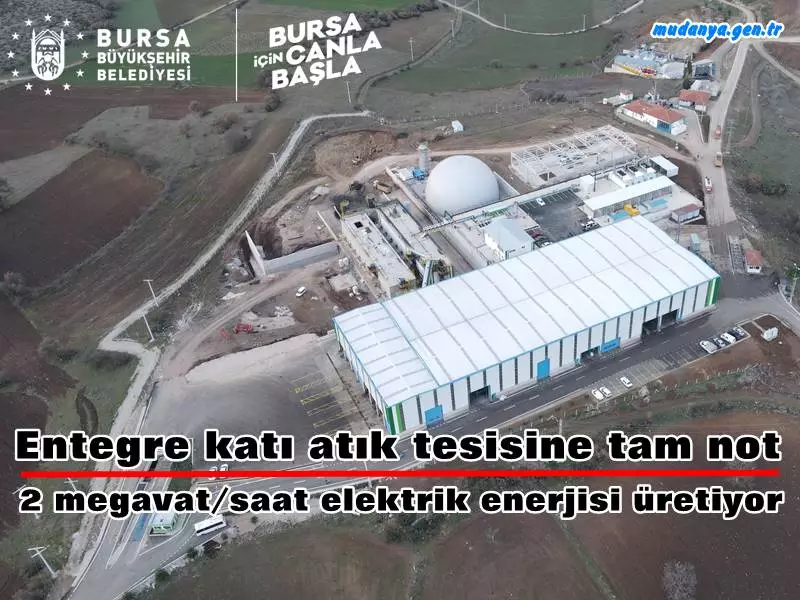 Bursa Büyükşehir Belediyesi tarafından yaptırılan ve halen 2 megavat/saat elektrik enerjisi üreten Doğu Bölgesi Entegre Katı Atık Tesisi, Bursa’daki akademik odaların temsilcilerinden tam not aldı.