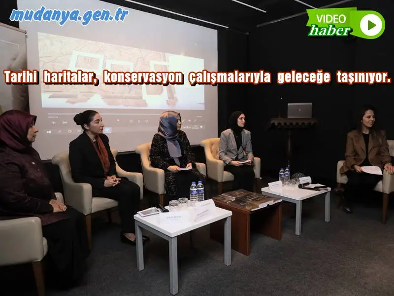 Bursa Kent Müzesi’nde bulunan ‘1862 tarihli Suphi Bey Nazım İmar Planı ile 1960 tarihli Piccinato şehir planına ait’ tarihi haritalar, konservasyon çalışmalarıyla geleceğe taşınıyor.