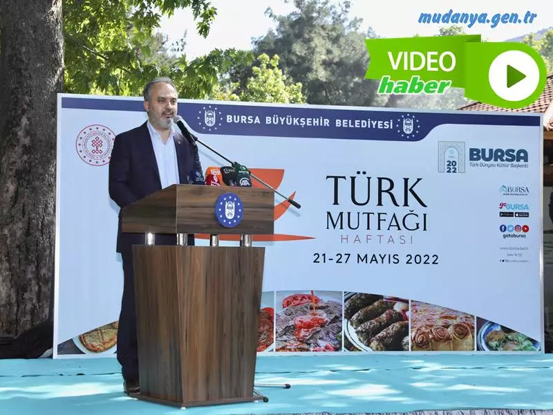 Türkiye'ye ait zengin mutfak kültürünün tüm dünyaya tanıtılmasını amacıyla Cumhurbaşkanı Recep Tayyip Erdoğan’ın eşi Emine Erdoğan’ın himayesinde başlatılan ‘Türk Mutfağı Haftası’, Bursa Büyükşehir Belediyesi’nin katkılarıyla Bursa’nın yöresel lezzetlerin sergilendiği programla kutlandı.