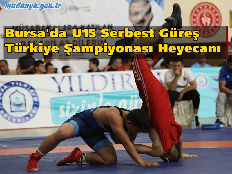 Bursa Büyükşehir Belediyesi’nin destekleri ile düzenlenen U15 Serbest Güreş Türkiye Şampiyonası’nda heyecan sürerken, organizasyonun açılış töreni dün gerçekleştirildi.