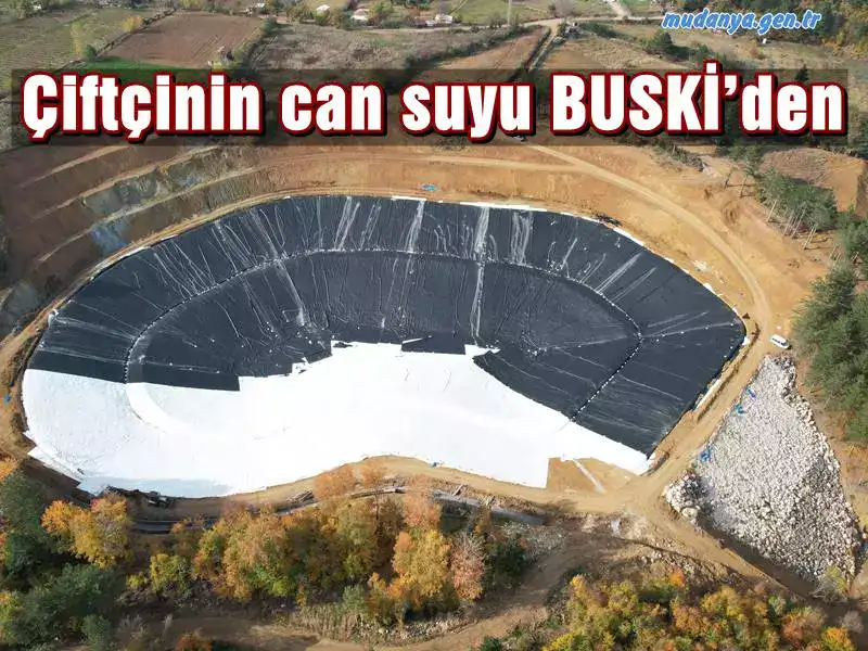 Kırsal kalkınma hedefleri doğrultusunda çiftçiye her türlü desteği sağlayan Bursa Büyükşehir Belediyesi, BUSKİ marifetiyle hayata geçirilen göletlerle de çiftçiye can suyu olmaya devam ediyor.