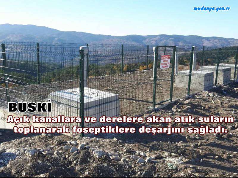 Bursa Büyükşehir Belediyesi BUSKİ Genel Müdürlüğü kırsal mahallelere yönelik gerçekleştirdiği çalışmalar kapsamında, açık kanallara ve derelere akan atık suların toplanarak foseptiklere deşarjını sağladı.