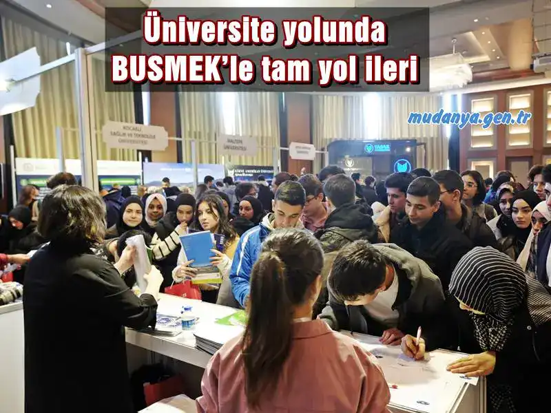 Bursa’da düzenlenen ‘Bursa Üniversite Tercih ve Bölüm Tanıtım Günleri Fuarı’nda stant açan BUSMEK, tanıtımını yaptığı YKS Hazırlık Kursları ile üniversite adaylarından tam not aldı.