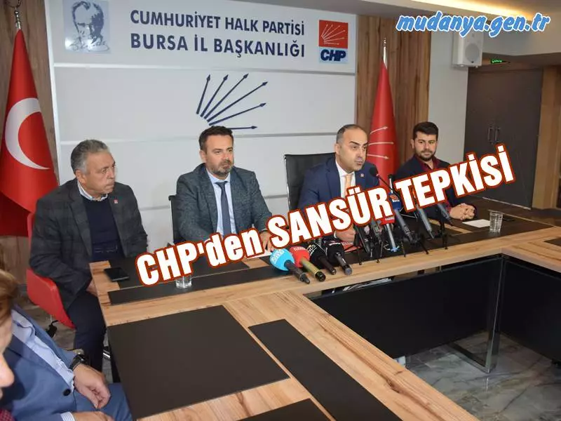  Cumhuriyet Halk Partisi, 81 ilde yapılan ortak basın açıklamasıyla sansür yasasına tepki gösterdi. Açıklamayı kamuoyuna duyuran CHP Bursa İl Sekreteri Turgut Özkan, “Bu sansür yasasının seçimlere en fazla 8 ay kaldığı bir dönemde Meclis’ten geçirilmesi, seçimler yaklaştıkça iktidarını kaybedeceğini anlayan Saray’ın içinde bulunduğu korku ve acizliğin boyutunu göstermektedir” dedi.