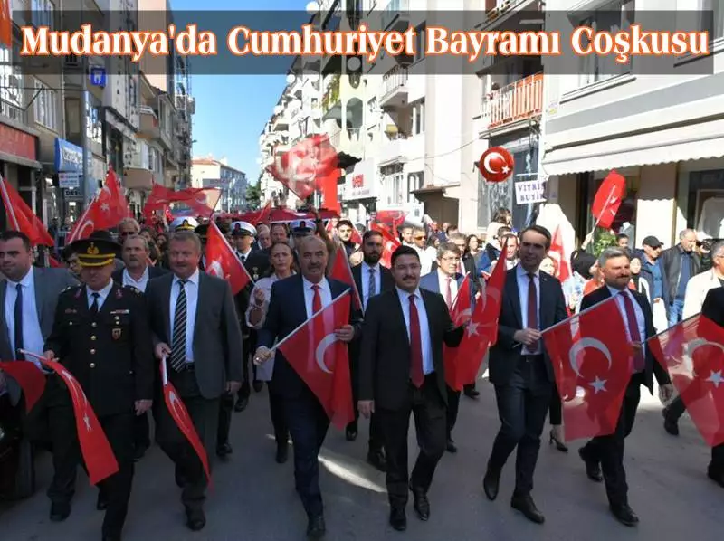 Mudanya'da 29 Ekim Cumhuriyet Bayramı ve Cumhuriyet’in ilanının 99’uncu yıl dönümü törenlerle kutlandı.